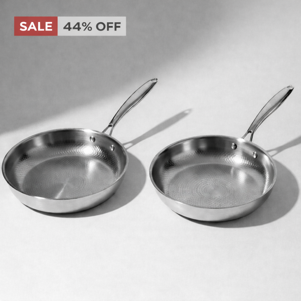 2 Pure Titanium Pans 12"